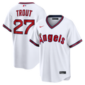 Men's Los Angeles Angels Mike Trout White Alternate Replica Jersey
