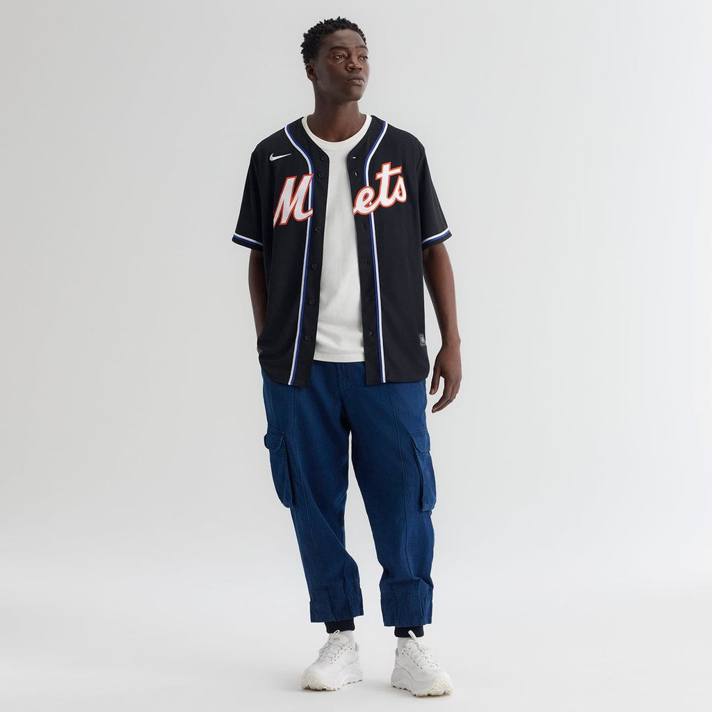 Men's New York Mets Juan Soto Fashion Replica Black Out Jersey