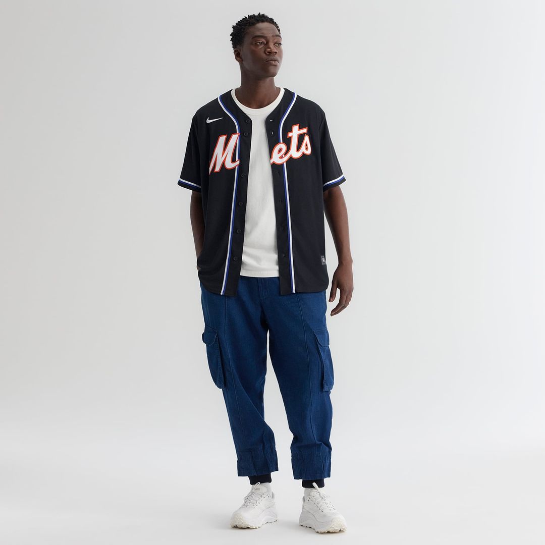 Men's New York Mets Juan Soto Fashion Replica Black Out Jersey