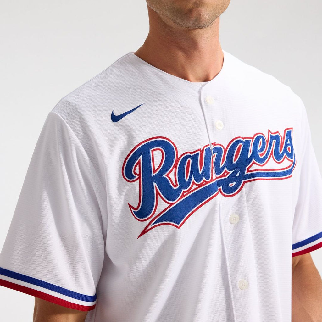 Men's Texas Rangers White Home Replica Team Jersey
