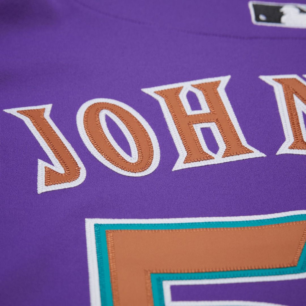 Men's Arizona Diamondbacks Randy Johnson Purple 2000 Throwback Jersey