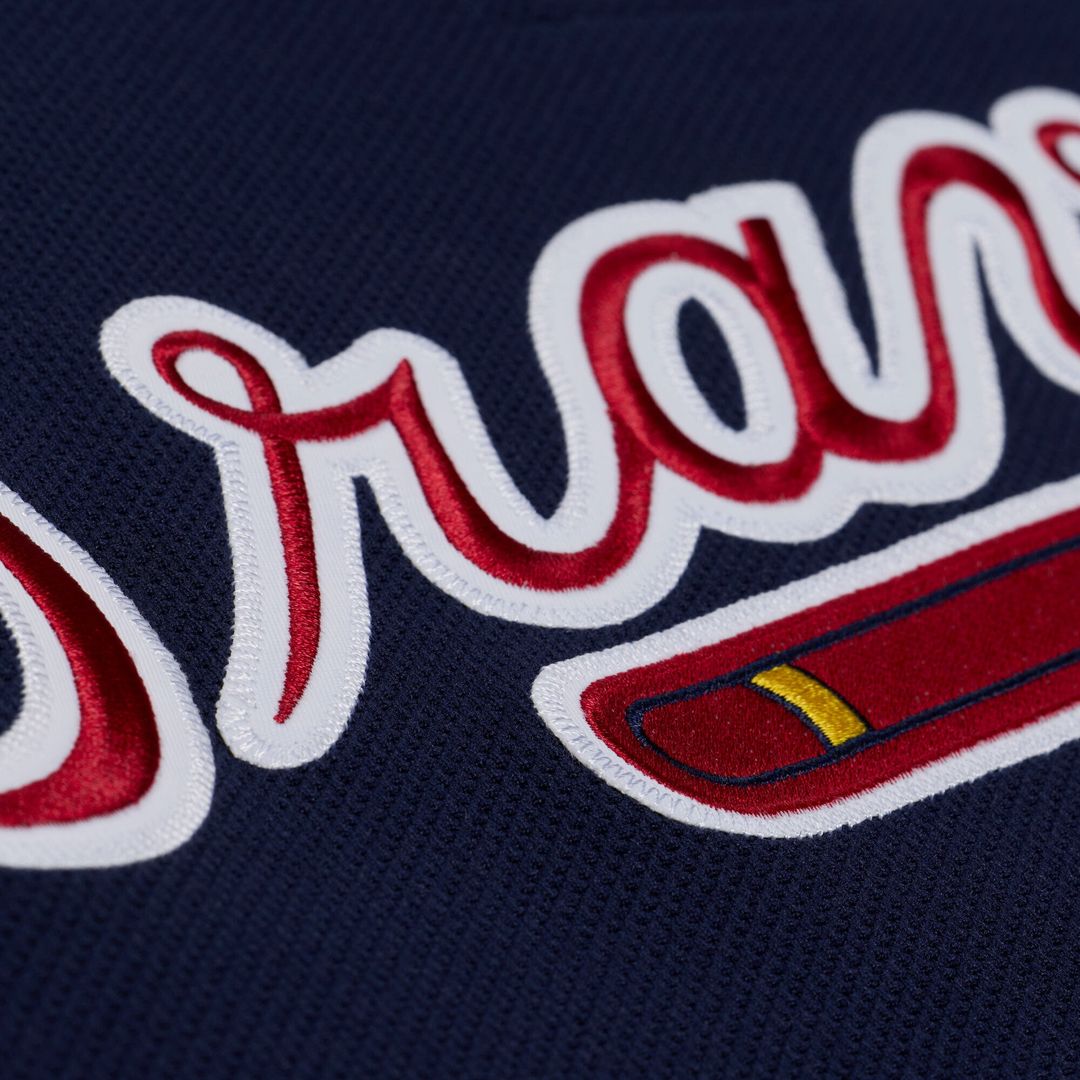 Men's Atlanta Braves Andruw Jones Navy Batting Practice Jersey