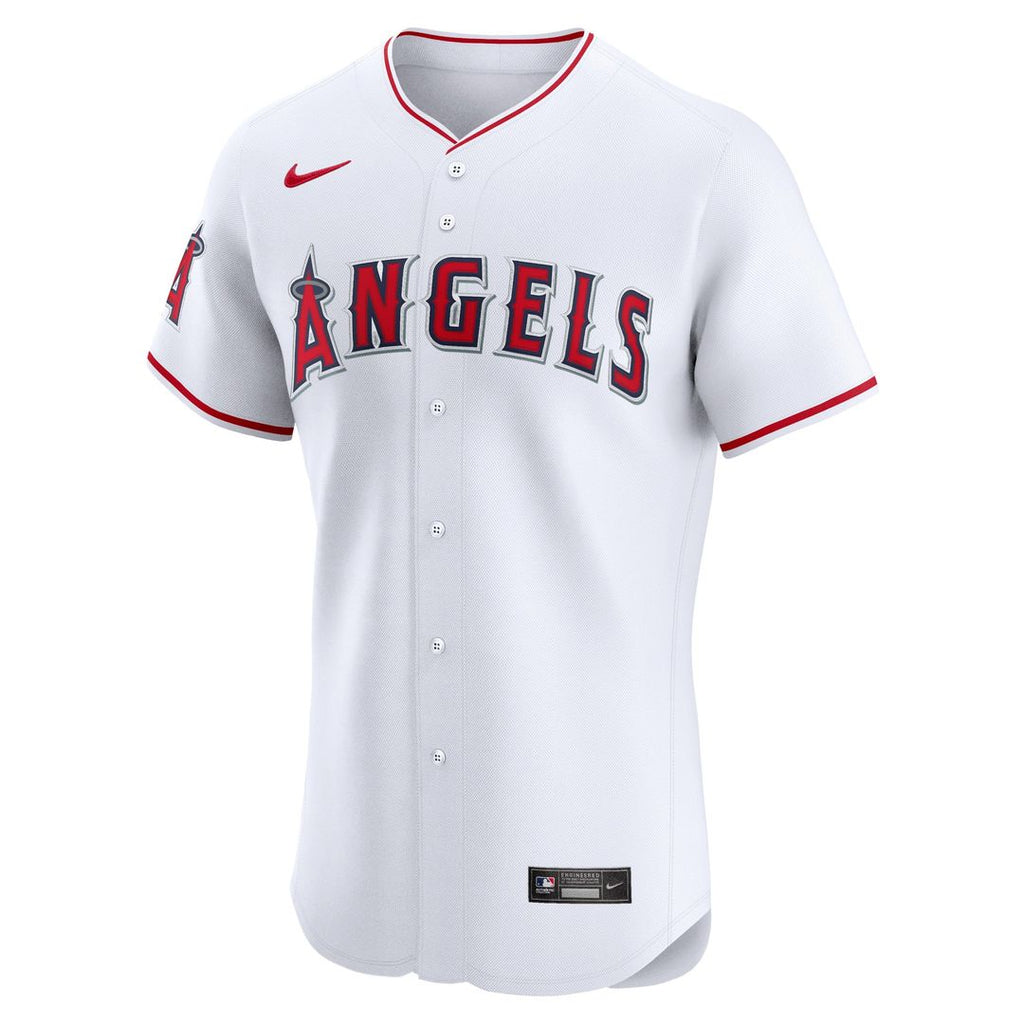 Men's Los Angeles Angels White Home Elite Jersey