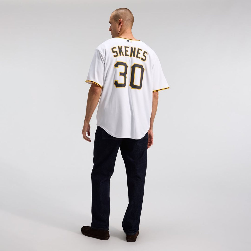 Men's Pittsburgh Pirates Paul Skenes White Home Replica Player Jersey