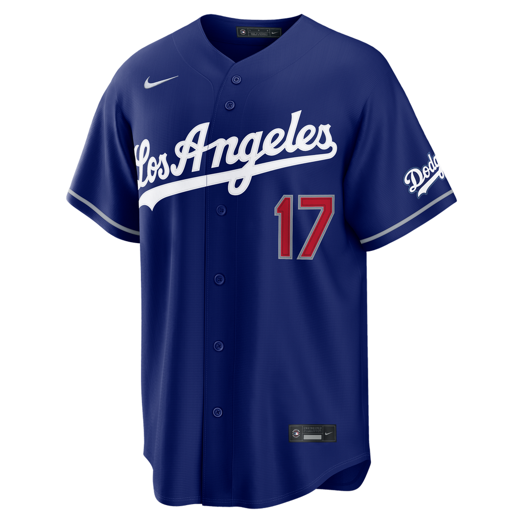 Men's Los Angeles Dodgers Shohei Ohtani Royal Kanji Alternate Stadium Jersey