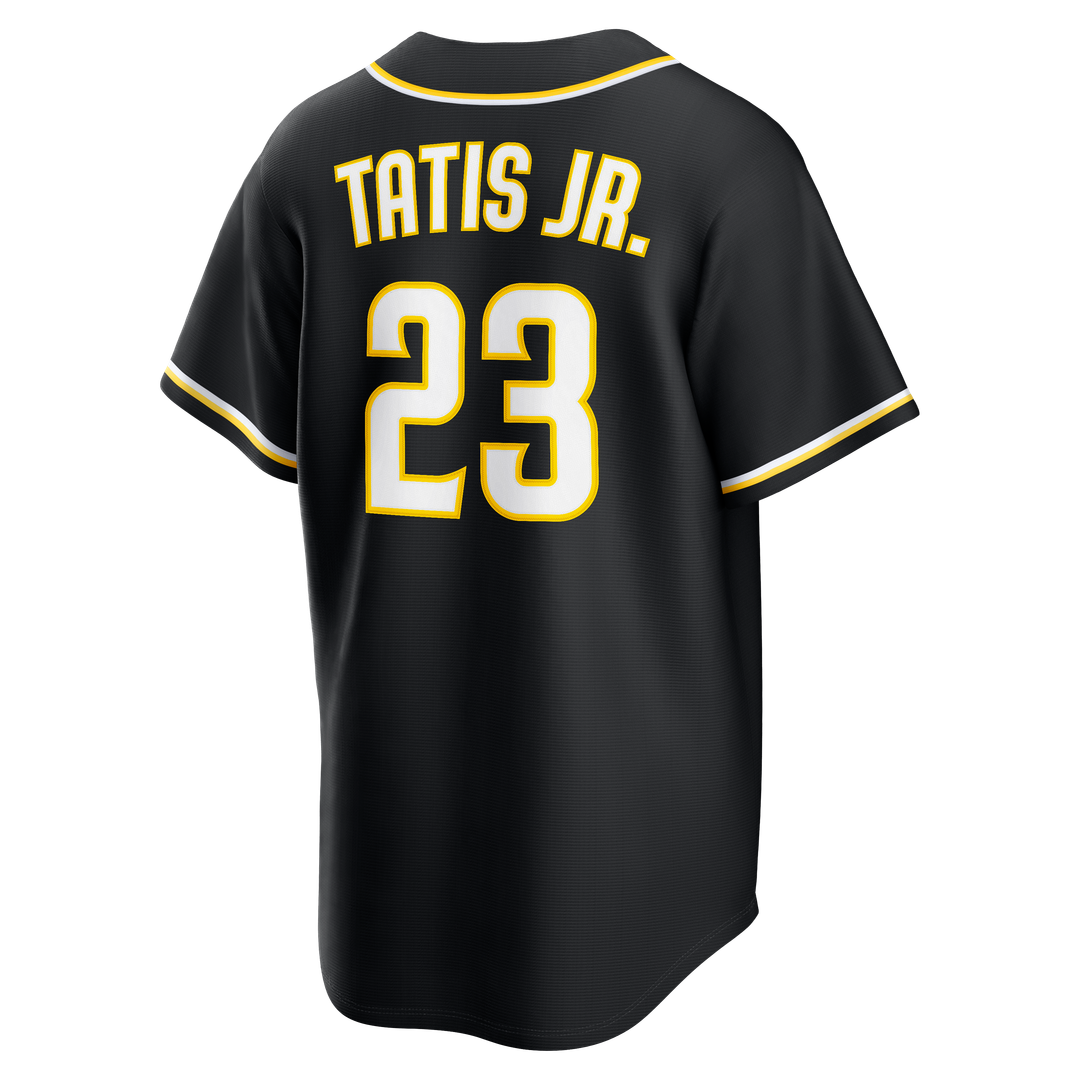 Men's San Diego Padres Fernando Tatis Jr. Fashion Replica Black Out Jersey
