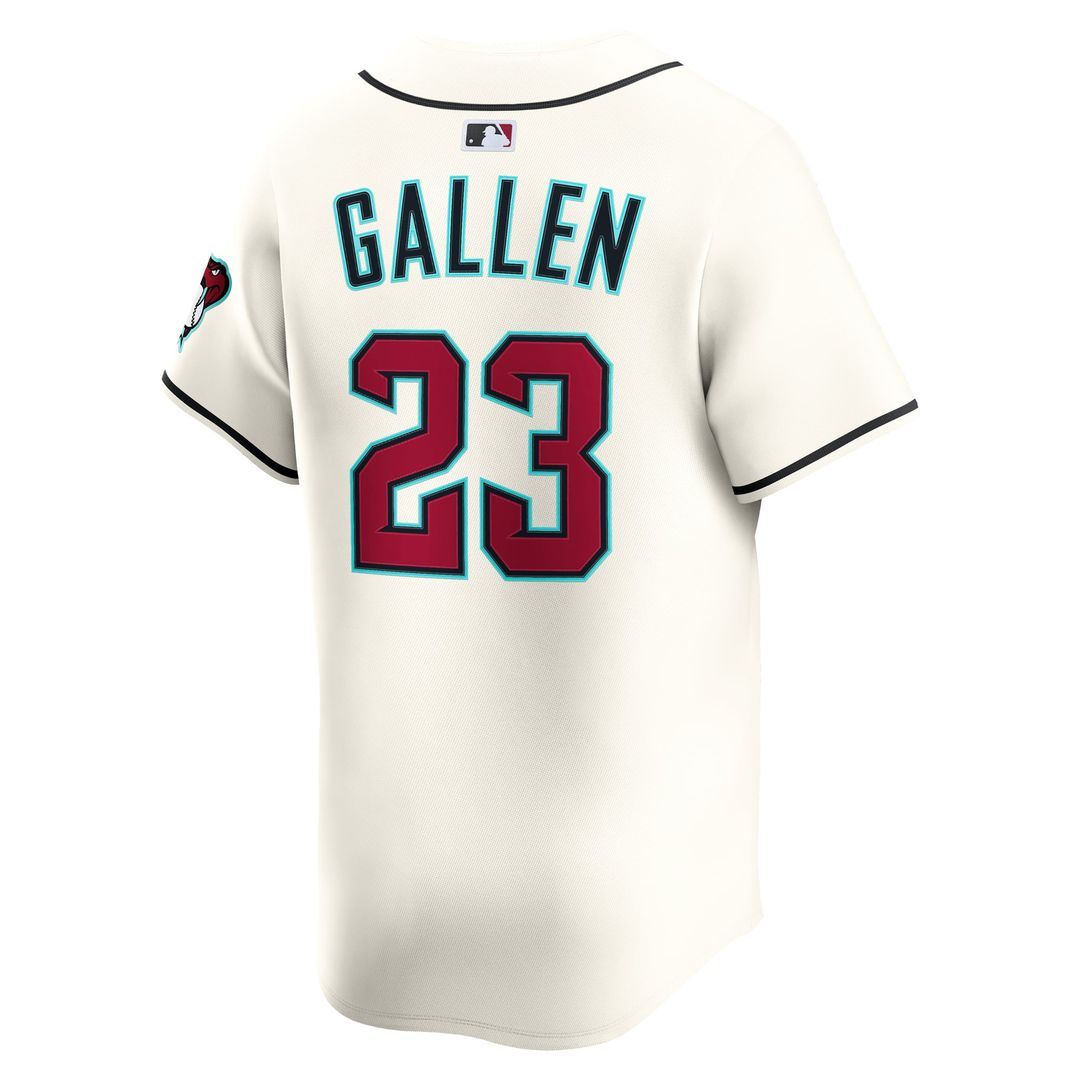 Men's Arizona Diamondbacks Zac Gallen Cream Home Player Jersey