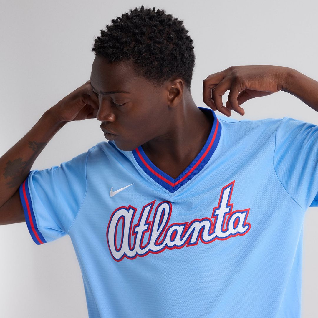 Men's Atlanta Braves Powder Blue 2026 City Connect Stadium Jersey