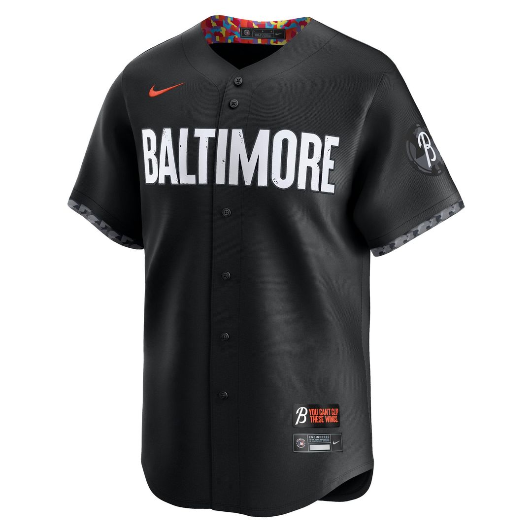 Men's Baltimore Orioles Black City Connect Jersey