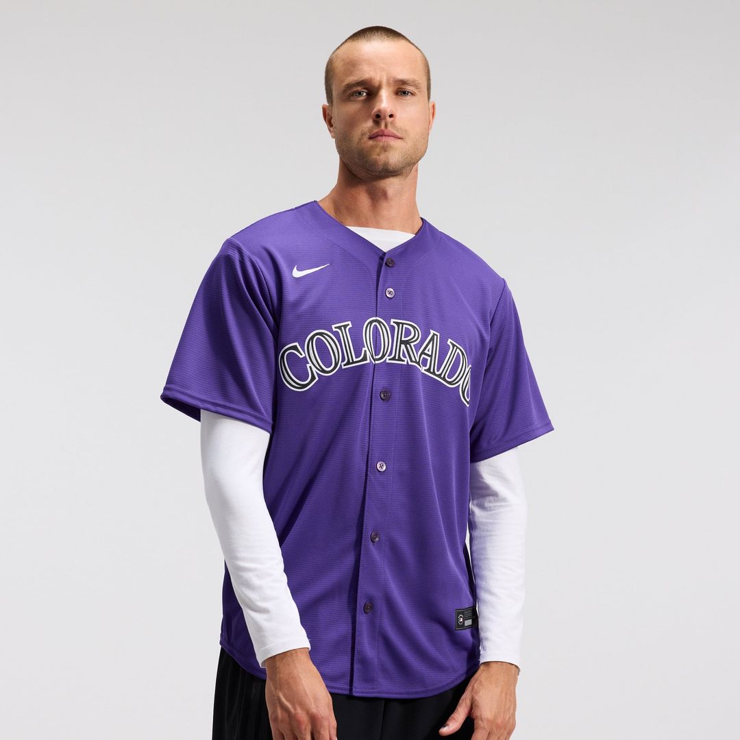 Men's Colorado Rockies Purple Alternate Replica Team Jersey