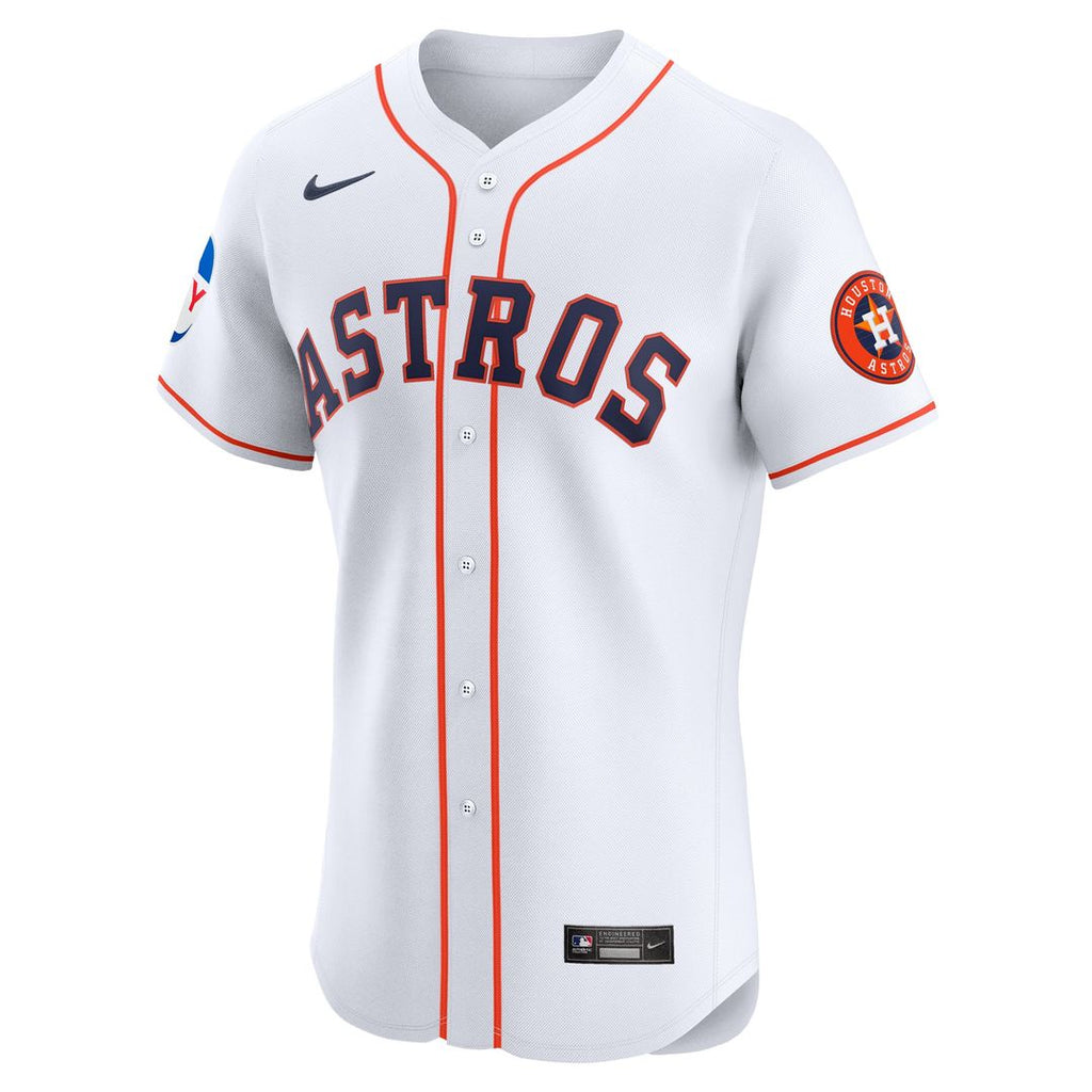 Men's Houston Astros White Home Elite Patch Jersey