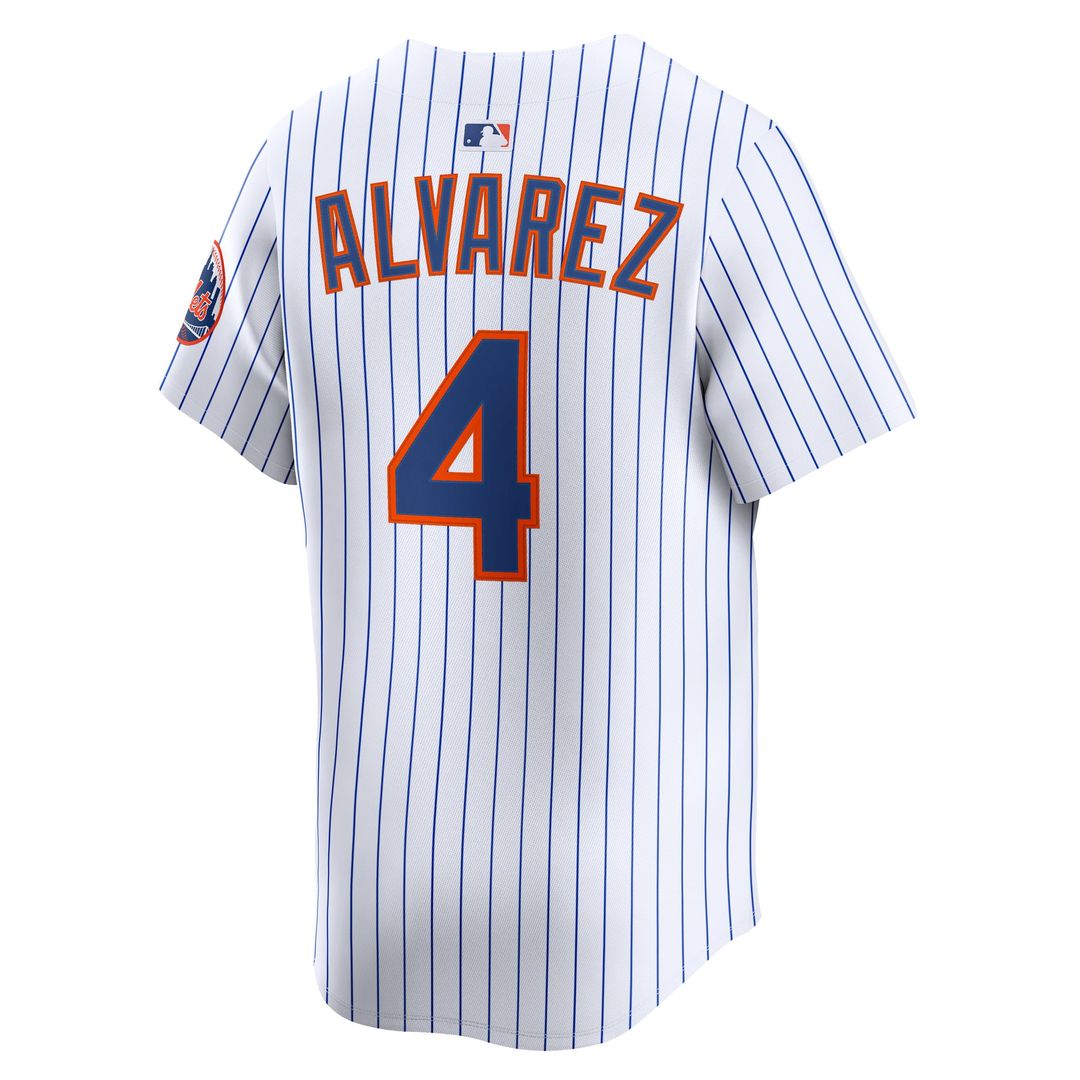 Men's New York Mets Francisco Alvarez White Home Player Jersey