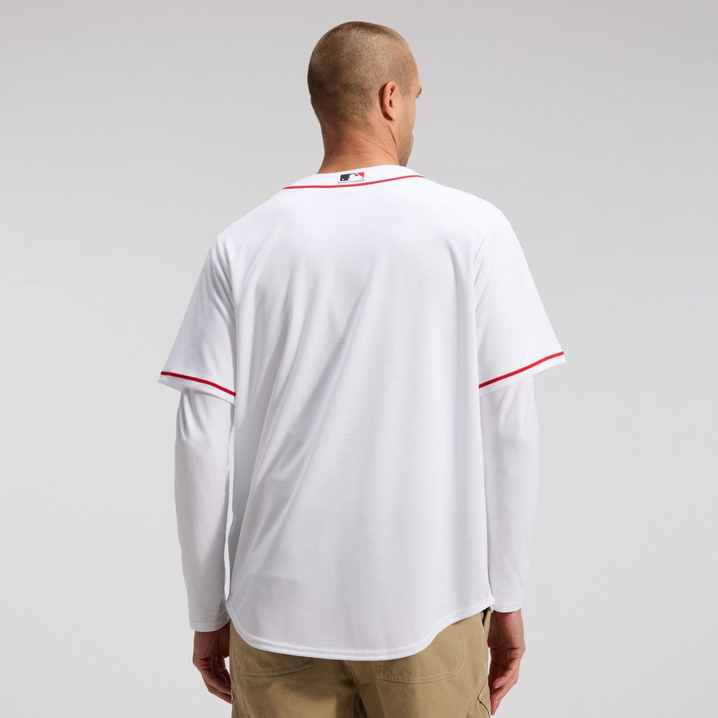 Men's Cincinnati Reds White Home Replica Team Jersey