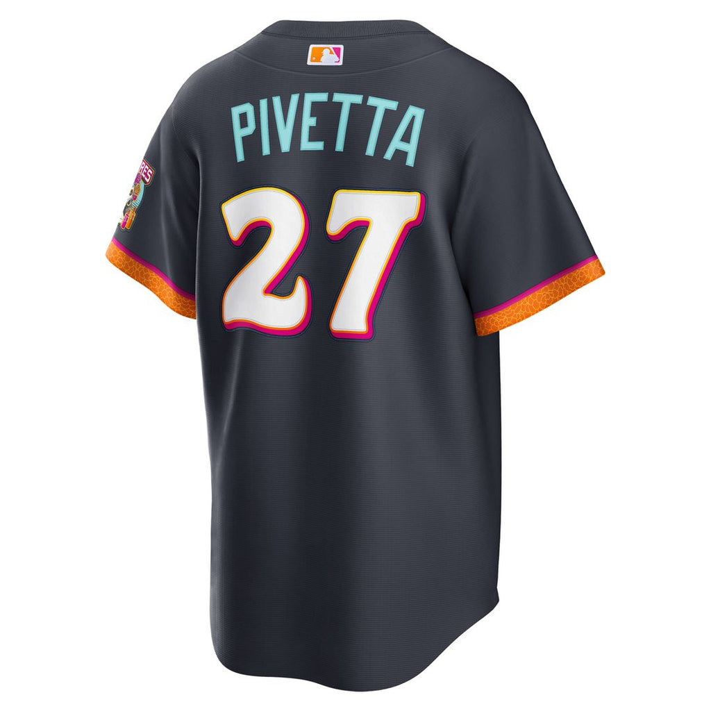 Men's San Diego Padres Nick Pivetta Obsidian 2026 City Connect Stadium Jersey