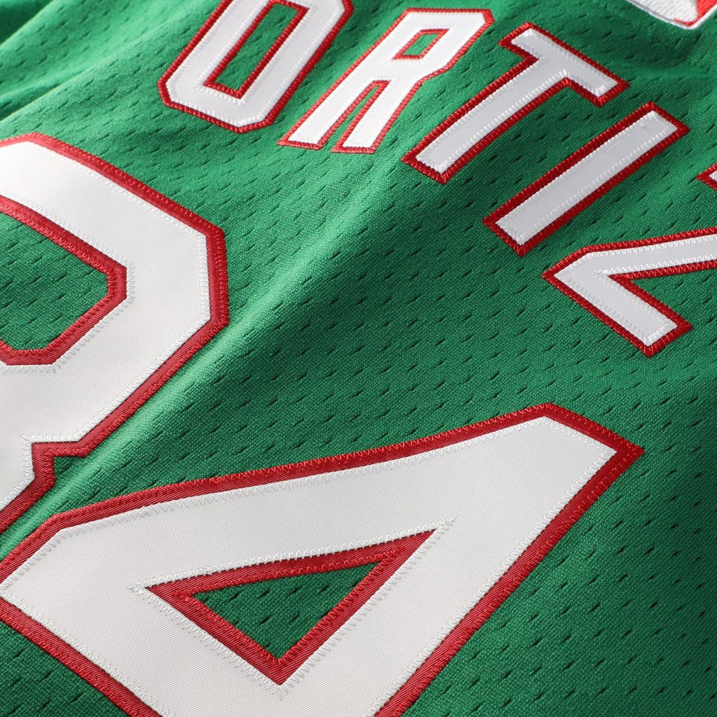 Men's Boston Red Sox David Ortiz Kelly Green Big & Tall Mesh Batting Practice Jersey