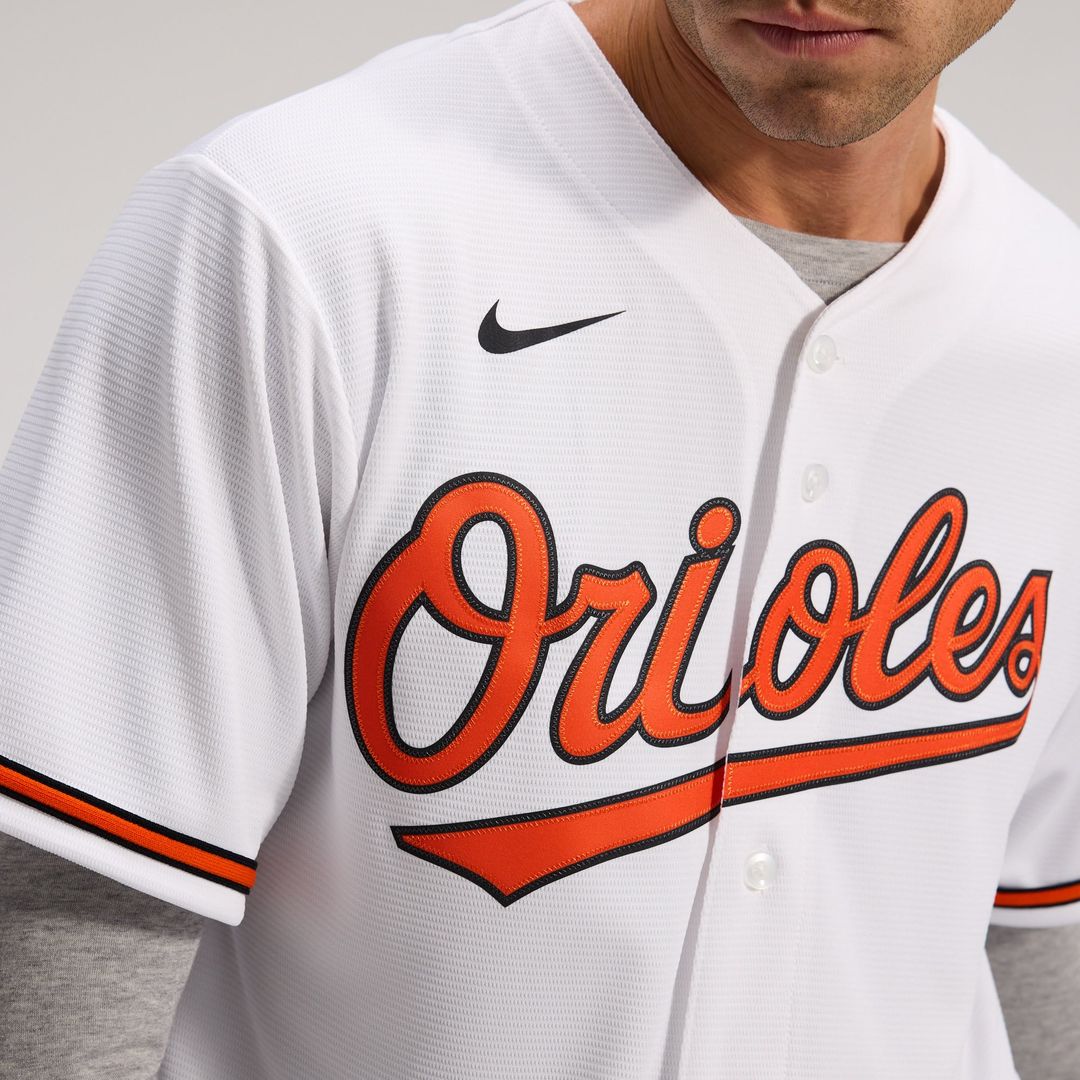 Men's Baltimore Orioles White Home Replica Team Jersey