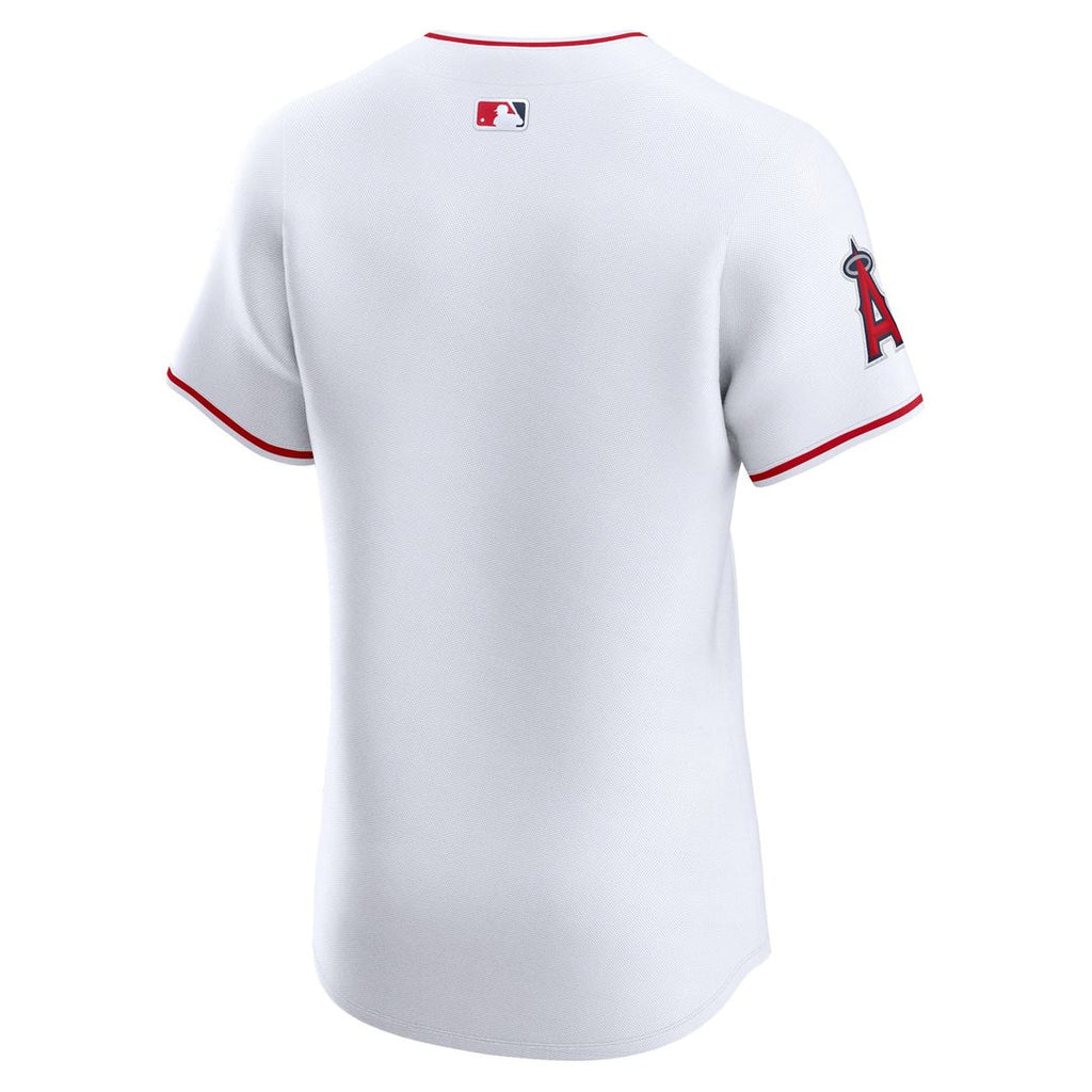 Men's Los Angeles Angels White Home Elite Jersey