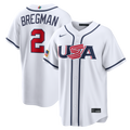 Men's USA Baseball Alex Bregman White 2026 World Baseball Classic Home Stadium Jersey