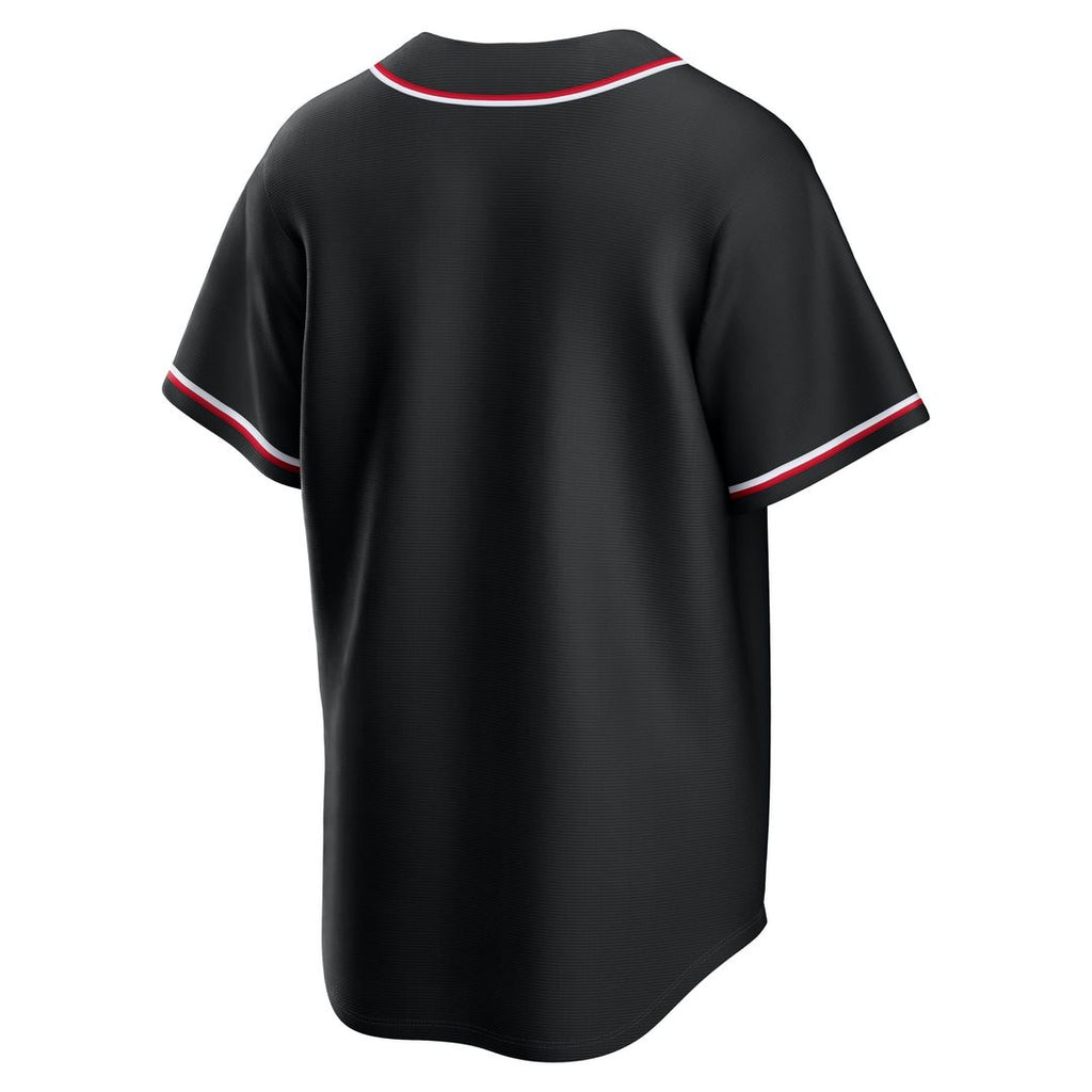 Men's Cleveland Guardians Fashion Replica Black Out Jersey