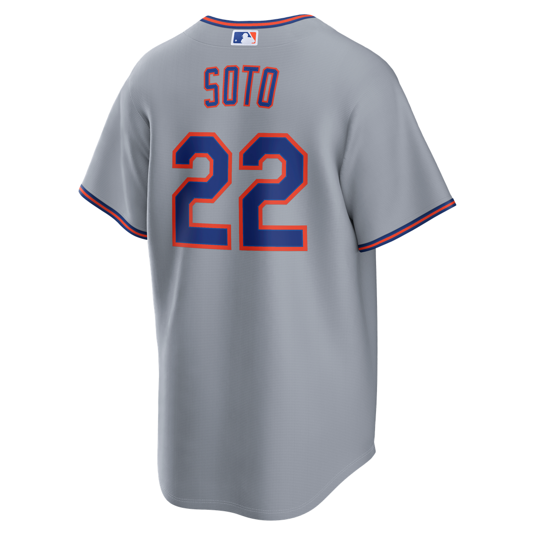 Men's New York Mets Juan Soto Gray Road Replica Jersey