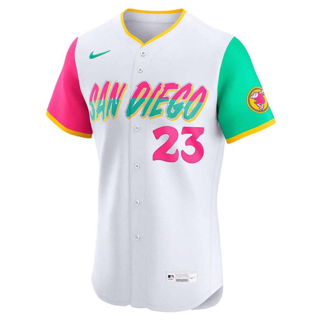 Men's San Diego Padres Fernando Tatis Jr. White City Connect Elite Jersey