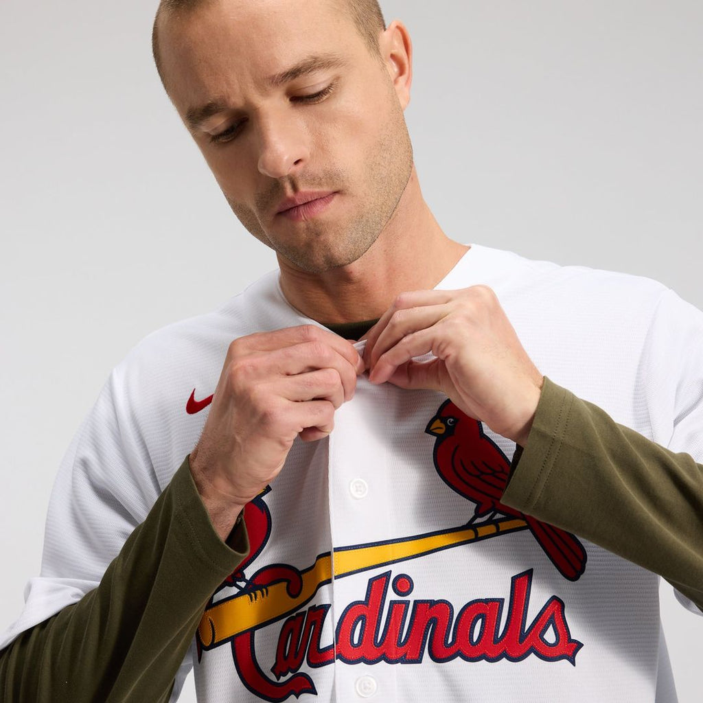 Men's St. Louis Cardinals Masyn Winn White Home Replica Jersey