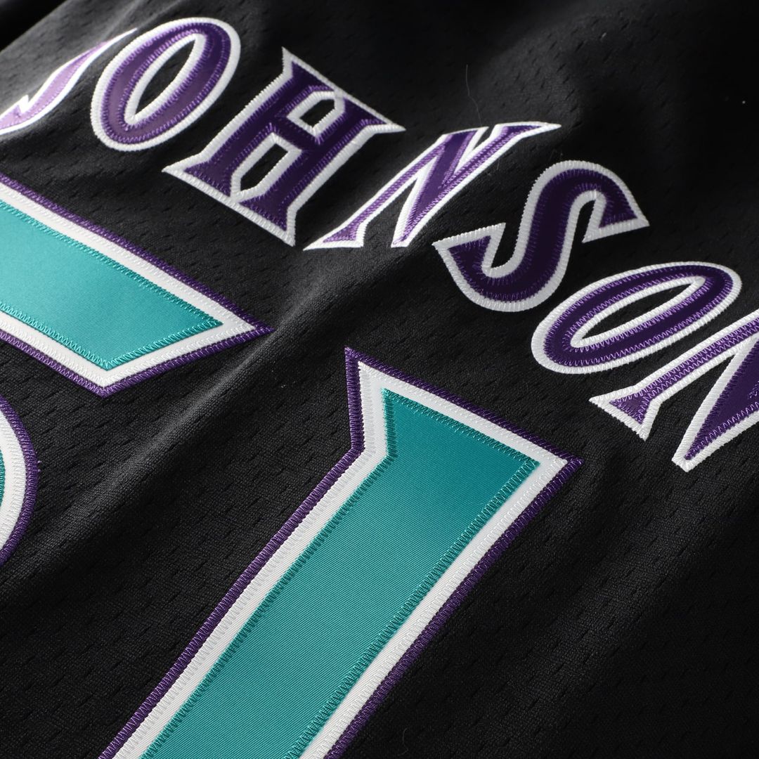 Men's Arizona Diamondbacks Randy Johnson Black Big & Tall Mesh Batting Practice Jersey