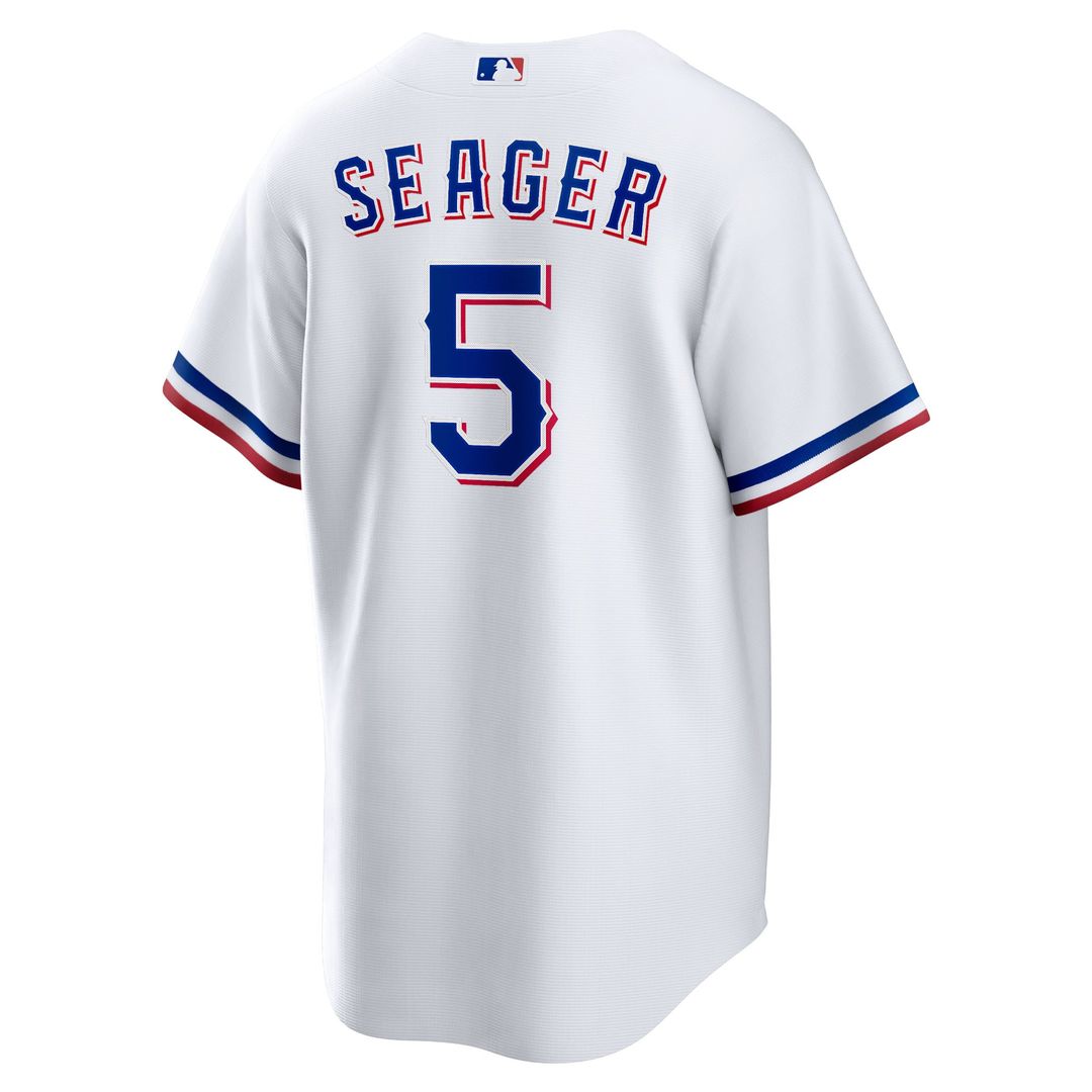 Men's Texas Rangers Corey Seager White Home Replica Player Jersey