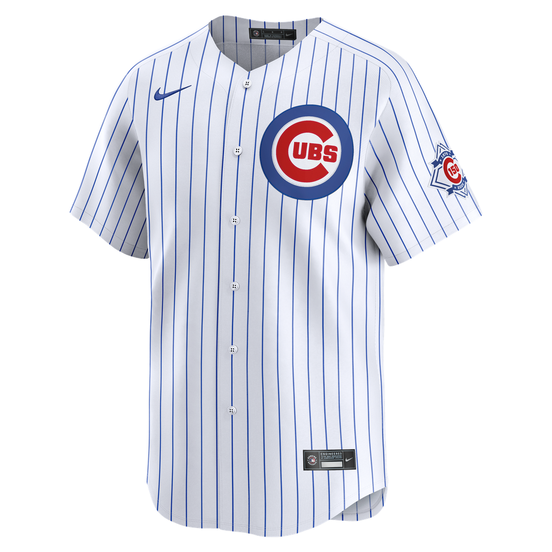 Men's Chicago Cubs Pete Crow-Armstrong White 150th Anniversary Jersey