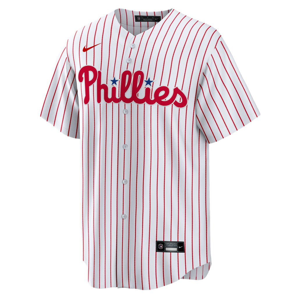 Men's Philadelphia Phillies White Home Big & Tall Replica Jersey