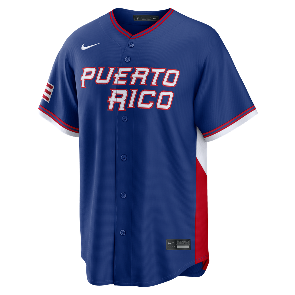 Men's Puerto Rico Baseball Martín Maldonado Royal 2026 World Baseball Classic Road Stadium Jersey