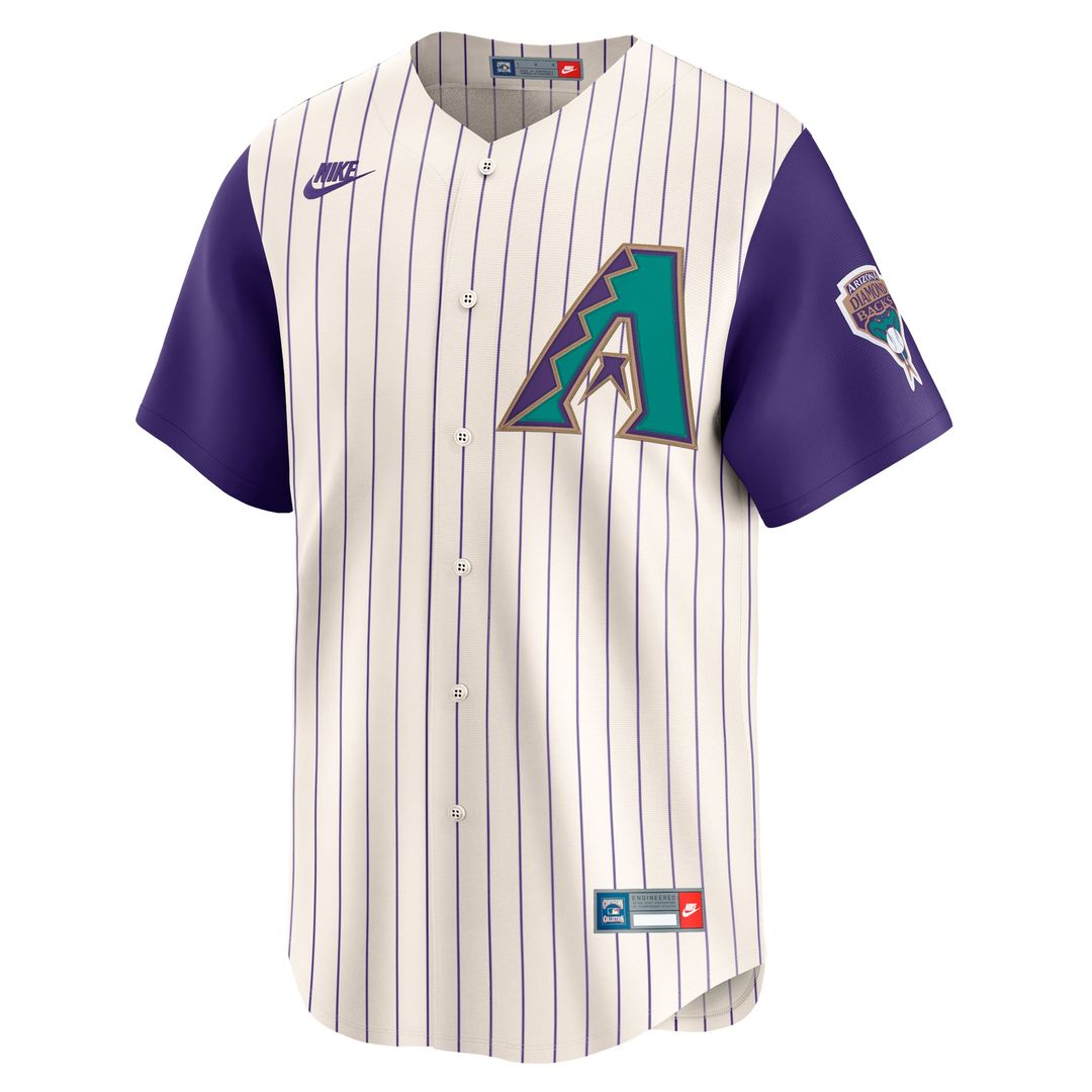 Men's Arizona Diamondbacks Randy Johnson Black Throwback Jersey