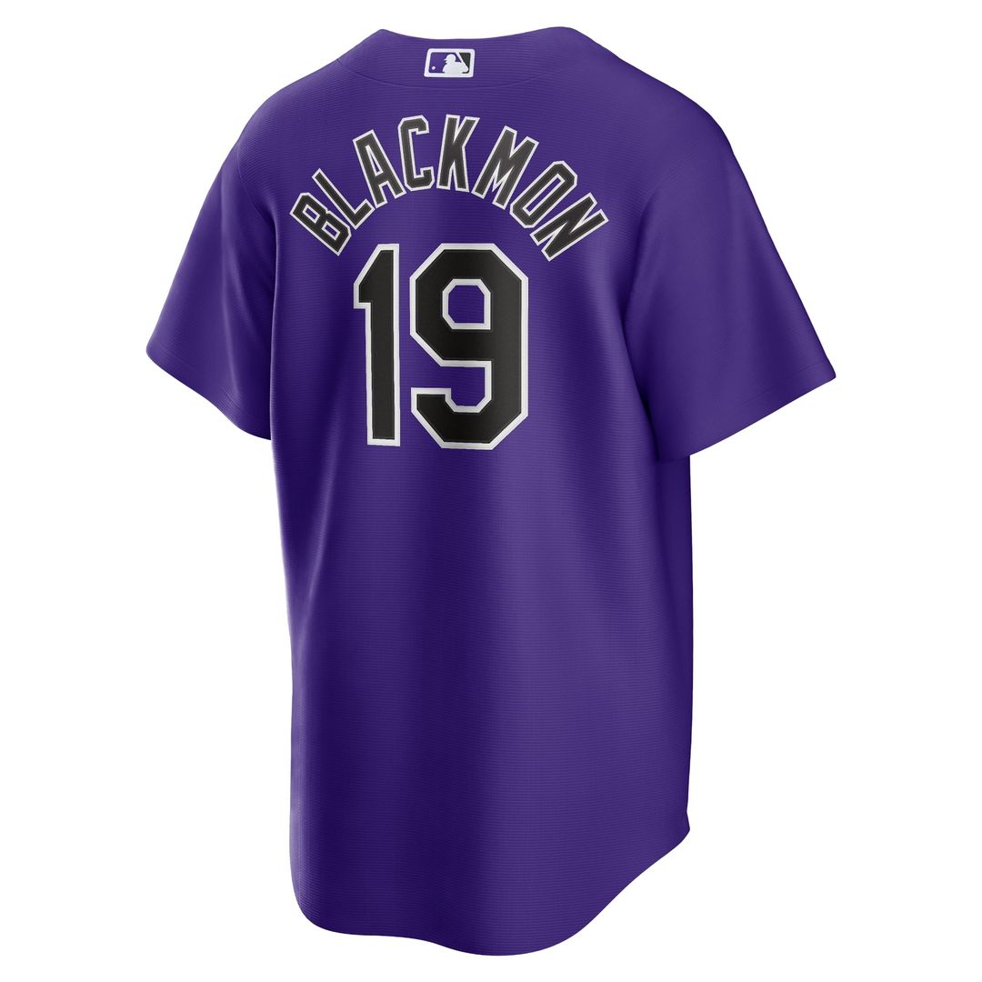 Men's Colorado Rockies Charlie Blackmon White Home Replica Player Name Jersey