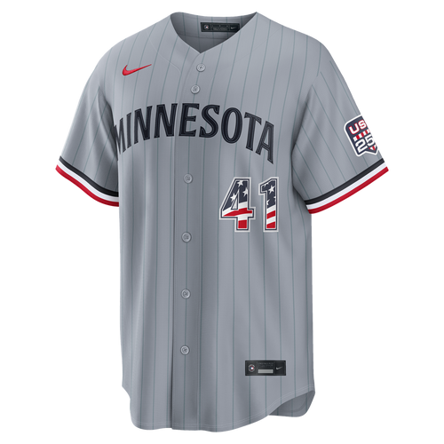 Fourth of July Men's Minnesota Twins Joe Ryan Gray USA 250 Stadium Jersey
