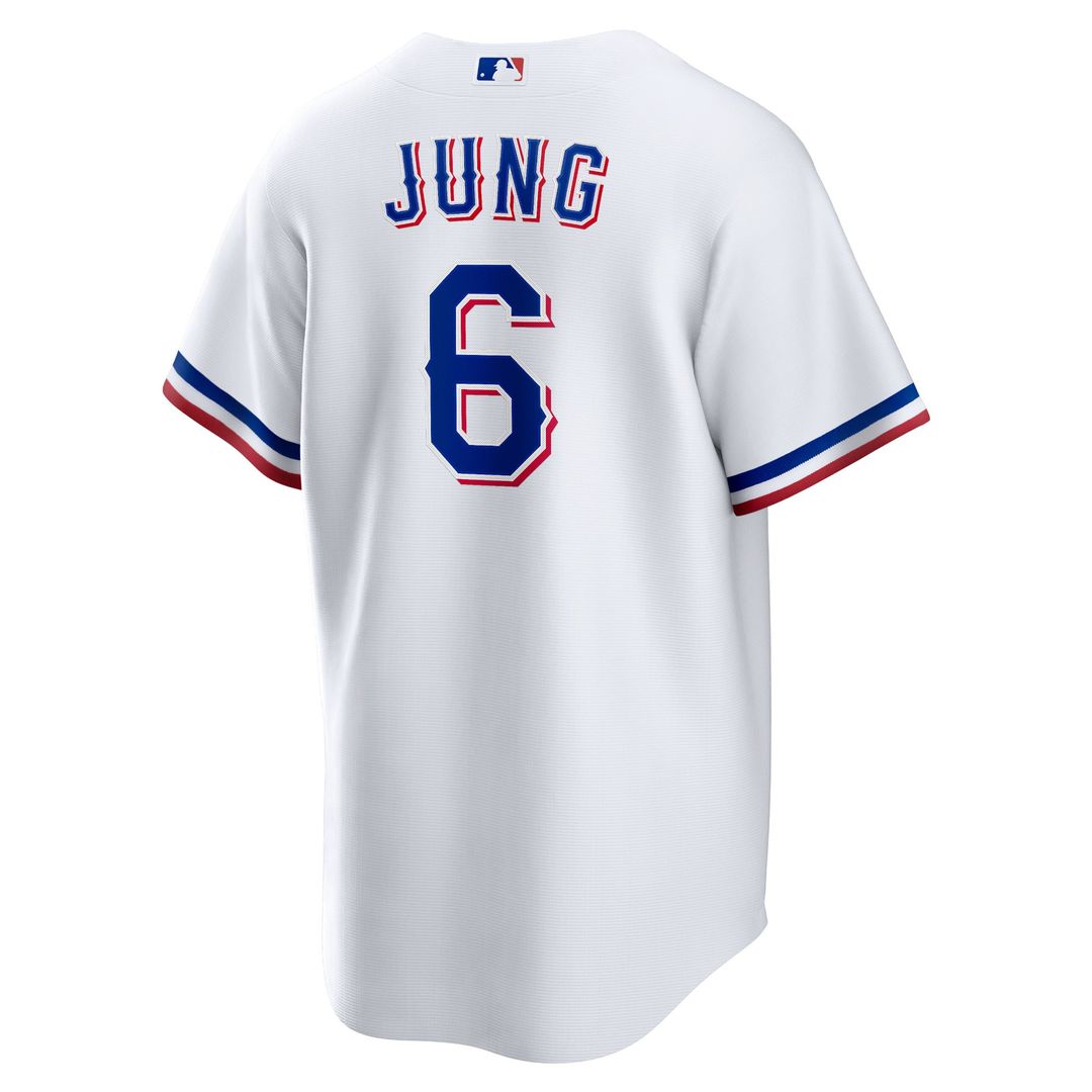 Men's Texas Rangers Josh Jung White Replica Player Jersey