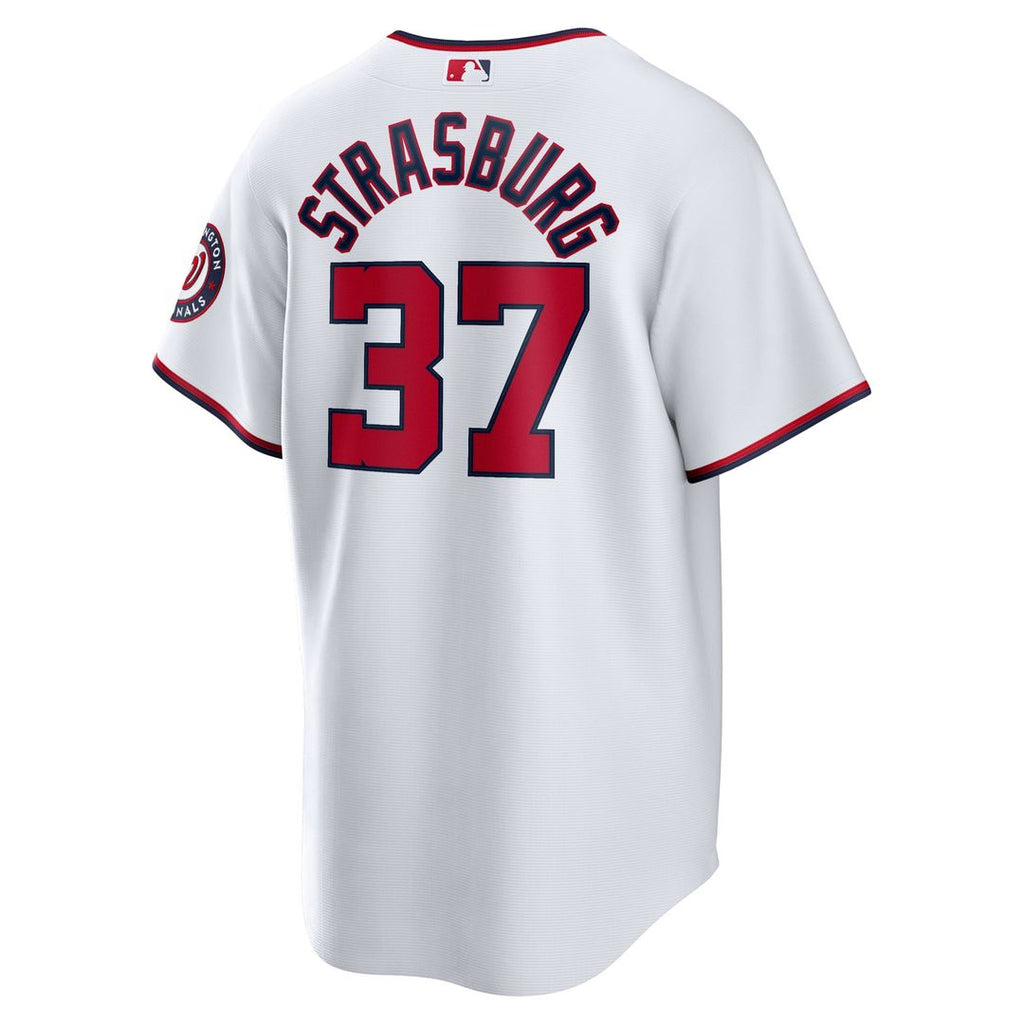 Men's Washington Nationals Stephen Strasburg White Home Replica Jersey