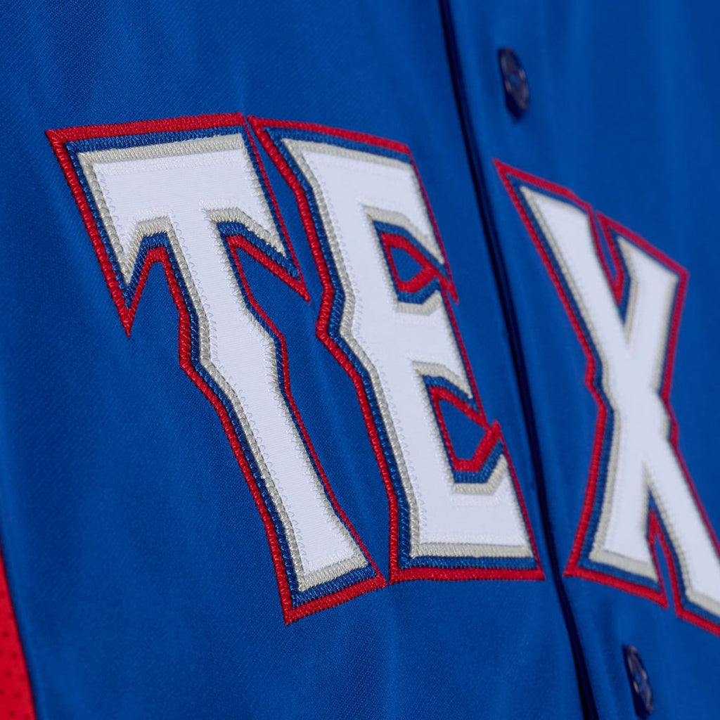 Men's Texas Rangers Adrian Beltre Royal Mesh Batting Practice Button-Up Jersey