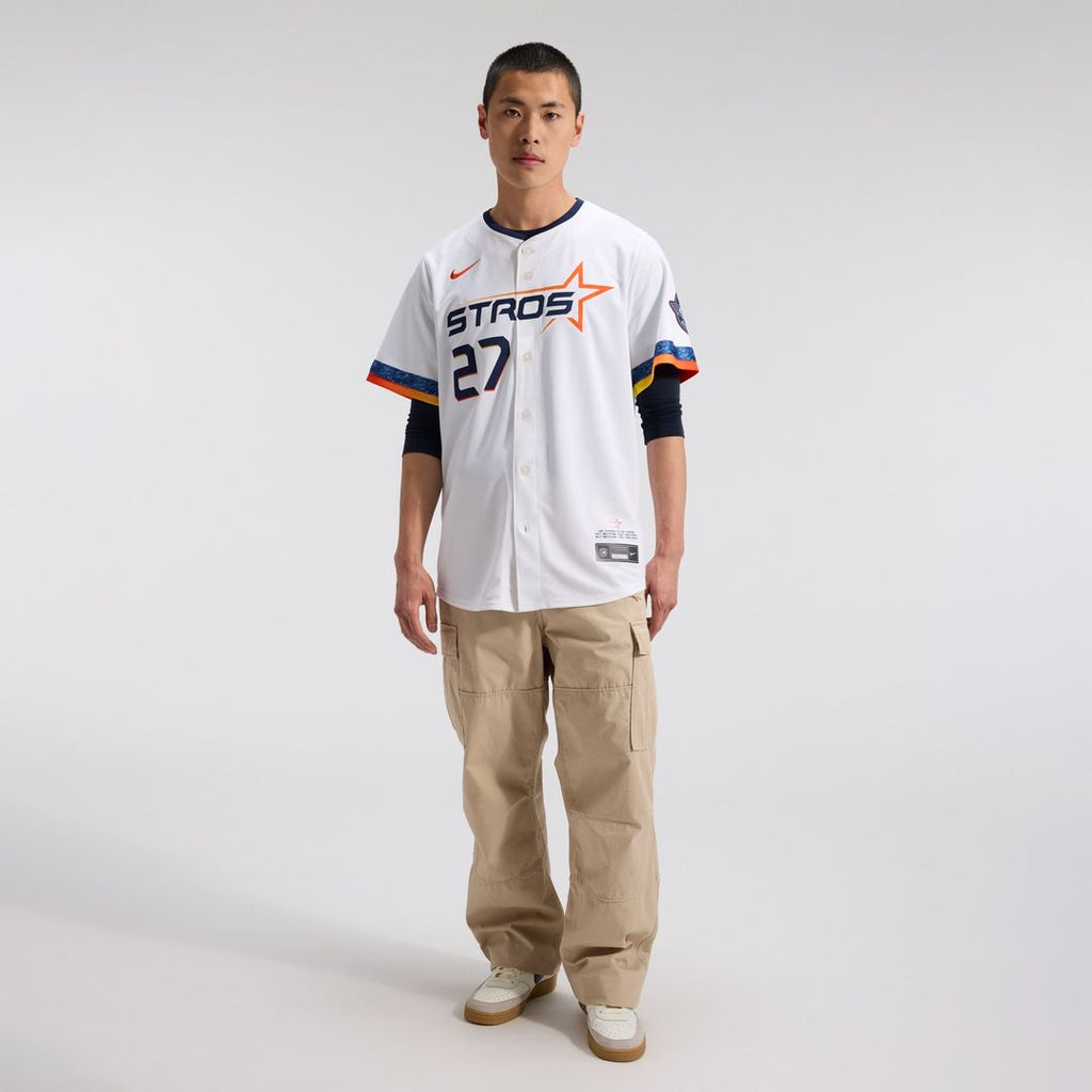 Men's Houston Astros Jose Altuve White 2025 City Connect Player Jersey