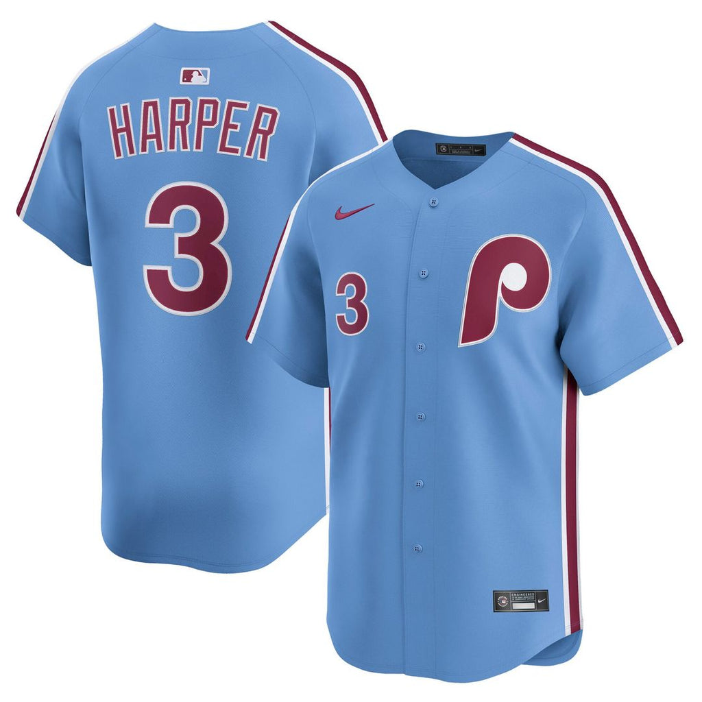 Men's Philadelphia Phillies Bryce Harper White Home Player Jersey