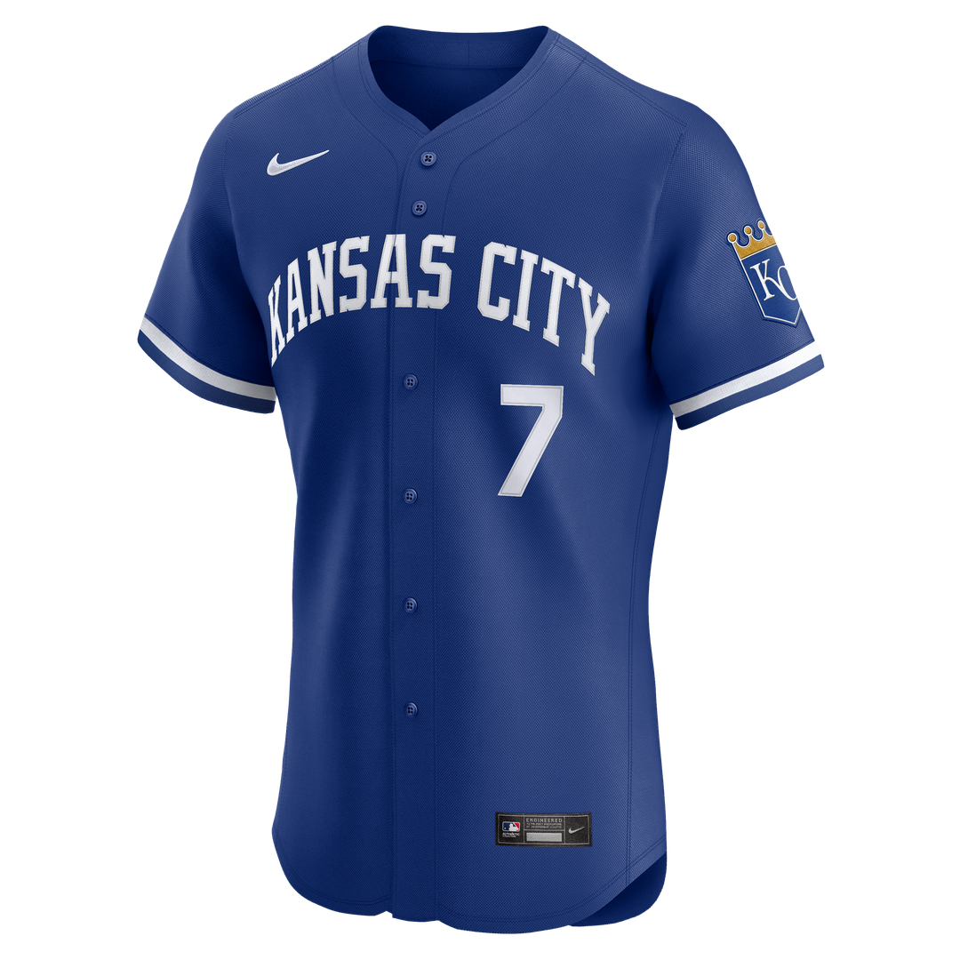 Men's Kansas City Royals Bobby Witt Jr. Royal Alternate 2 Elite Player Jersey