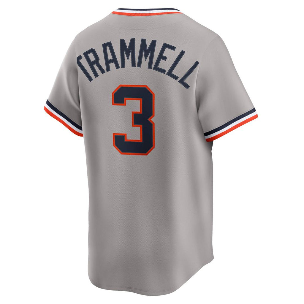 Men's Detroit Tigers Alan Trammell Gray Jersey