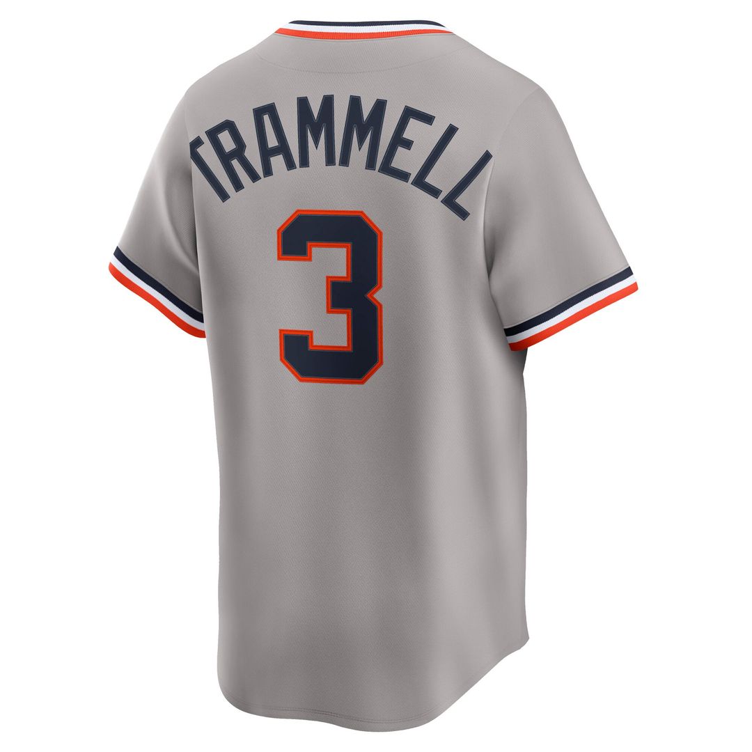 Men's Detroit Tigers Alan Trammell Gray Jersey