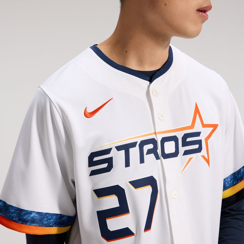 Men's Houston Astros Jose Altuve White 2025 City Connect Player Jersey