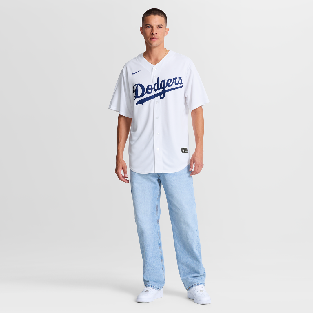 Men's Los Angeles Dodgers Enrique Hernández White Home Replica Jersey