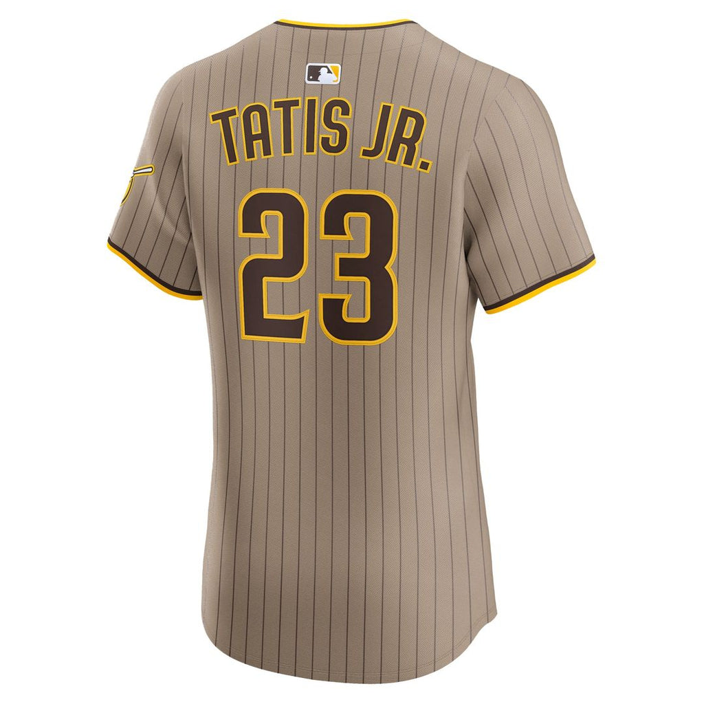 Men's San Diego Padres Fernando Tatis Jr. Khaki Sand Elite Jersey