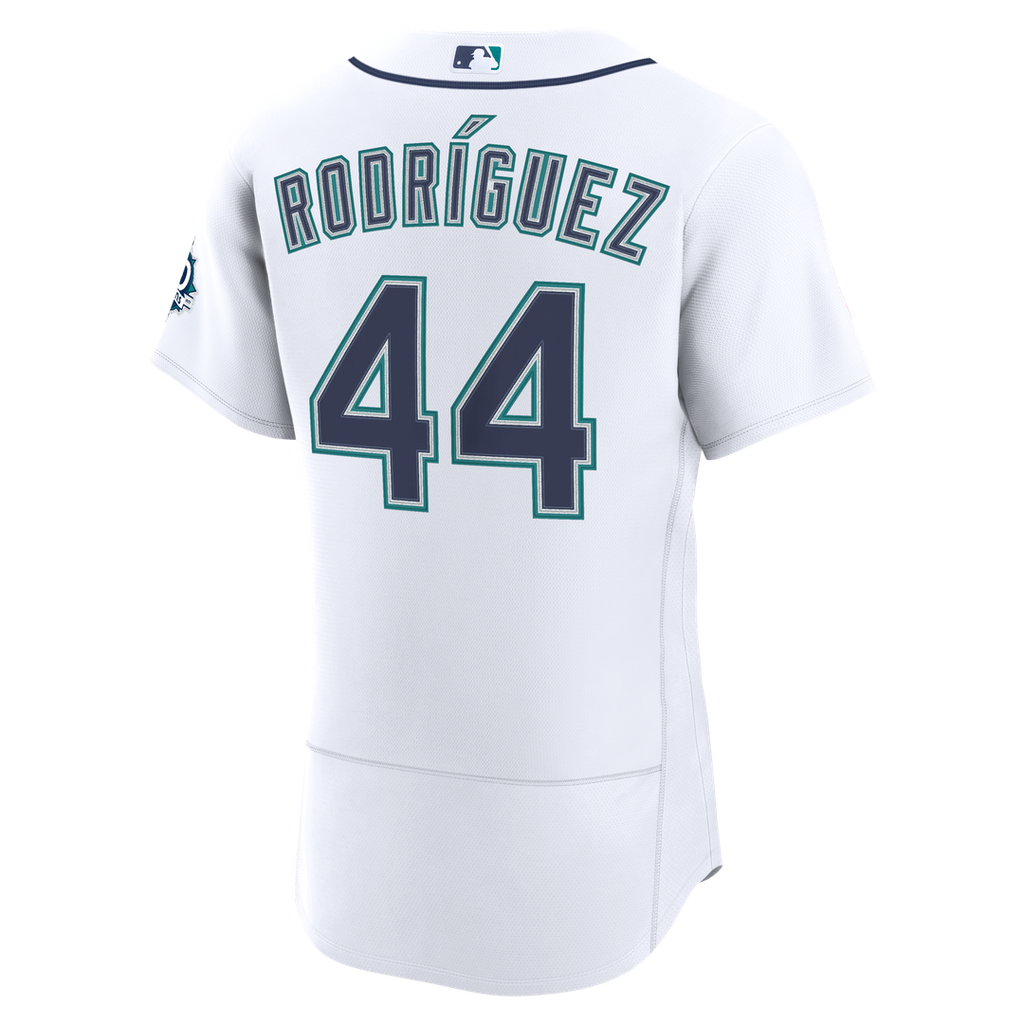 Men's Seattle Mariners Julio Rodriguez White Home 50th Season Jersey