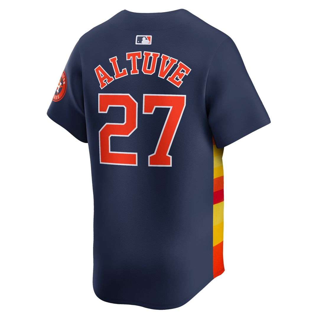 Men's Houston Astros Jose Altuve Navy Alternate Player Jersey