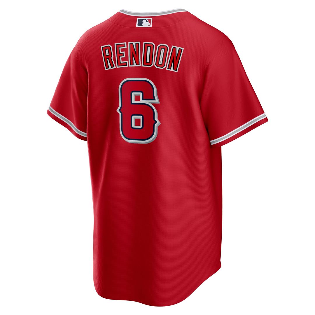 Men's Los Angeles Angels Anthony Rendon Red Alternate Replica Player Name Jersey
