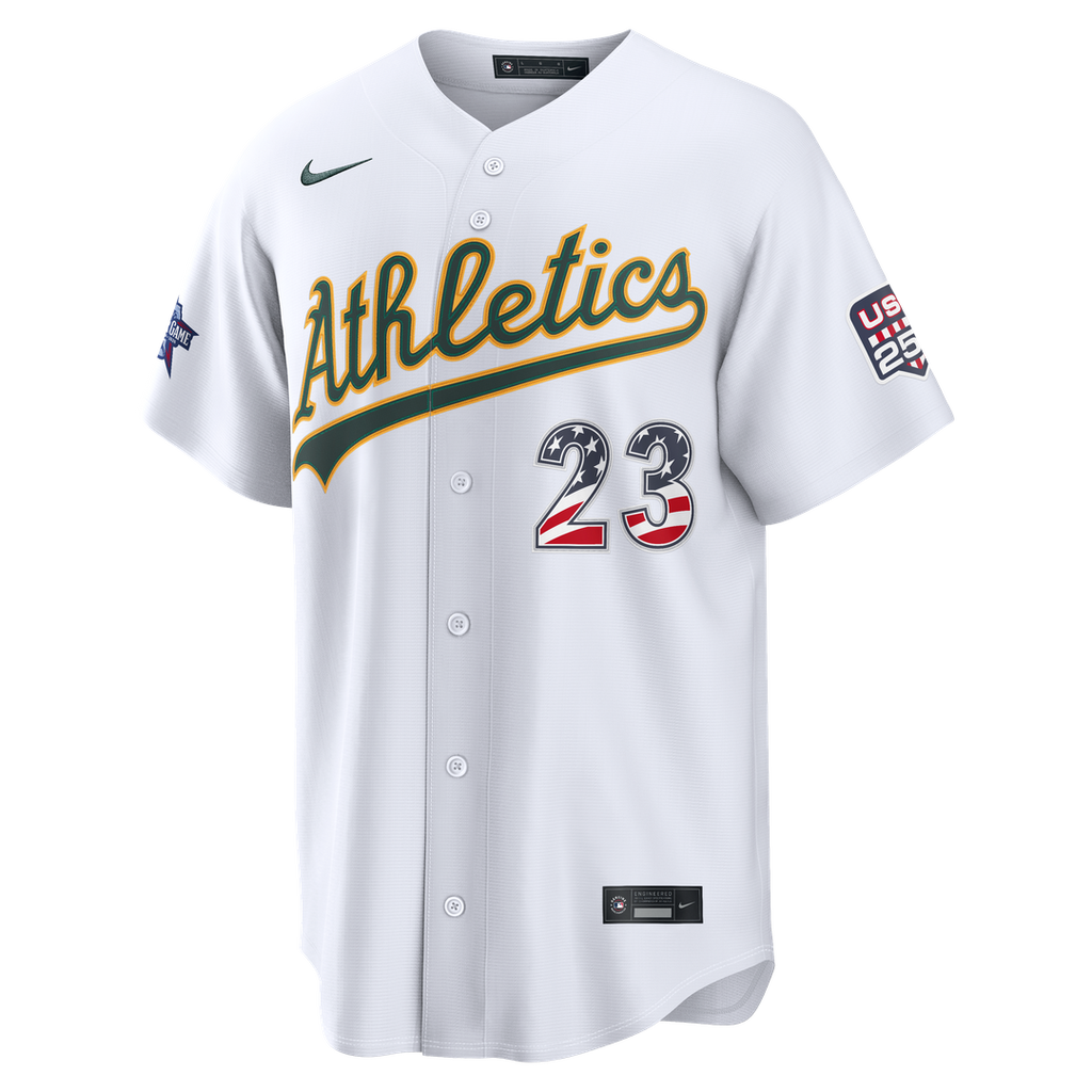 2026 All-Star Edition Stars & Stripes Men's Athletics Shea Langeliers White Stadium Jersey