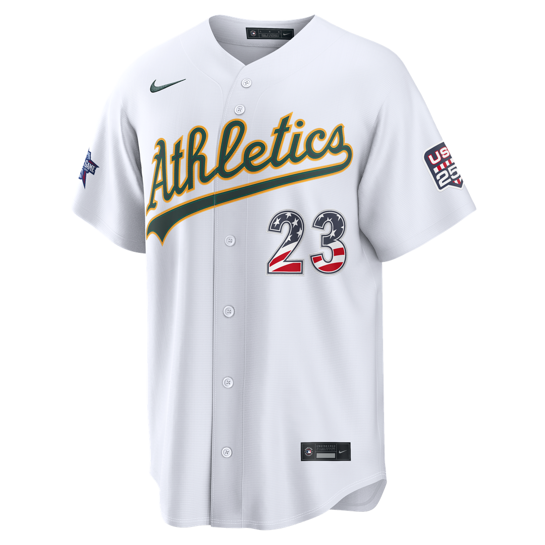 2026 All-Star Edition Stars & Stripes Men's Athletics Shea Langeliers White Stadium Jersey
